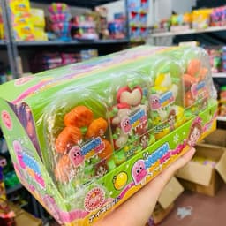 Hộp 20 que kẹo dẻo hình hoa quả siêu ngon hấp dẫn cho bé Snack Food Ăn Vặt Thức Ăn Candy Chua Vani 4