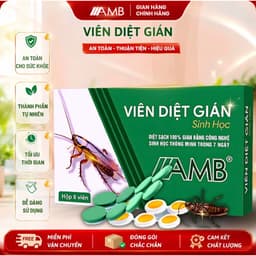 Viên Diệt Gián Sinh Học AMB, Diệt Tận Gốc Tất Cả Loại Gián Hiệu Quả An Toàn Không Mùi Công Nghệ Sinh Học Thông Minh - QV 8