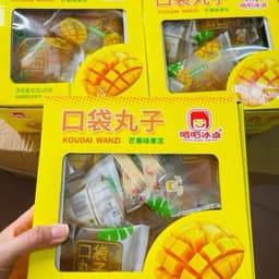 Hộp 20 gói Thạch nổ vị hoa quả xoài, chanh, đào siêu ngon hấp dẫn( gói 2 cái) 3