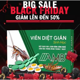 Viên Diệt Gián Sinh Học AMB, Diệt Tận Gốc Tất Cả Loại Gián Hiệu Quả An Toàn Không Mùi Công Nghệ Sinh Học Thông Minh - QV 2