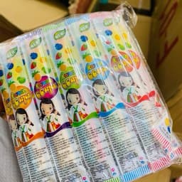 Bịch 65 gói kẹo tăm lạnh que ăn vặt, kem lạnh que ăn vặt sỉ ăn vặt cổng trường Snack Chua Food Candy 2