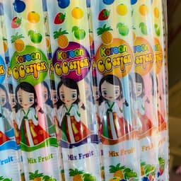 Bịch 65 gói kẹo tăm lạnh que ăn vặt, kem lạnh que ăn vặt sỉ ăn vặt cổng trường Snack Chua Food Candy 3