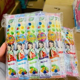 Bịch 65 gói kẹo tăm lạnh que ăn vặt, kem lạnh que ăn vặt sỉ ăn vặt cổng trường Snack Chua Food Candy 4