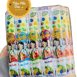 Bịch 65 gói kẹo tăm lạnh que ăn vặt, kem lạnh que ăn vặt sỉ ăn vặt cổng trường Snack Chua Food Candy 1