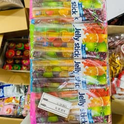 Bịch 20 gói x6 que thạch ống vị trái cây mix, thạch que vị trái cây gói 6 cái Ăn Vặt Food Snack 4