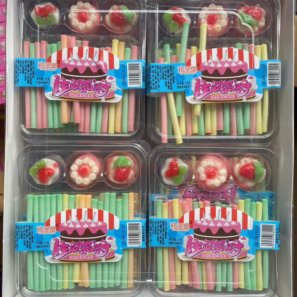 Sỉ Hộp 20 khay kẹo tăm lạnh nến sinh nhật Siêu nhiều cho bé Candy Snack Chua Snack Chua