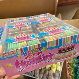 Sỉ Hộp 20 khay kẹo tăm lạnh nến sinh nhật Siêu nhiều cho bé Candy Snack Chua Snack Chua 4