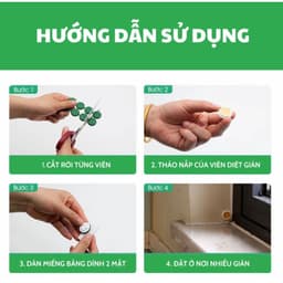 Viên Diệt Gián Sinh Học AMB, Diệt Tận Gốc Tất Cả Loại Gián Hiệu Quả An Toàn Không Mùi Công Nghệ Sinh Học Thông Minh - QV 3