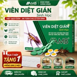 Viên Diệt Gián Sinh Học AMB, Diệt Tận Gốc Tất Cả Loại Gián Hiệu Quả An Toàn Không Mùi Công Nghệ Sinh Học Thông Minh - QV 1