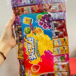 Dây 200 gói trà bột trái cây 6 vị pha nước tiện lợi, bột trái cây pha nước giải khát mùa hè siêu ngon 2