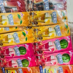 Dây 200 gói trà bột trái cây 6 vị pha nước tiện lợi, bột trái cây pha nước giải khát mùa hè siêu ngon 4