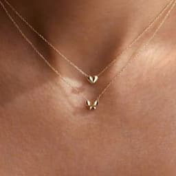 Ocean Charm Set 2 Dây Chuyền Vòng Cổ Nữ Trái Tim & Bướm Xinh  – Phụ Kiện Trang Sức Nữ Tính Sang Trọng 7