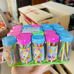 Khay 20c kẹo tăm lạnh giá rẻ siêu ngon cho bé, kẹo que tăm lạnh siêu hot 2