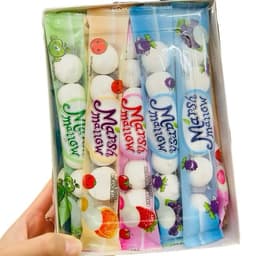 Hộp 30 Kẹo Bông Dẻo Marshmallow Bánh Bao Nhân Chảy Vị Trái Cây Thái Lan, Kẹo Maráhmallow nhân siro siêu ngon 1