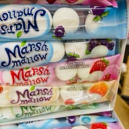 Hộp 30 Kẹo Bông Dẻo Marshmallow Bánh Bao Nhân Chảy Vị Trái Cây Thái Lan, Kẹo Maráhmallow nhân siro siêu ngon 5