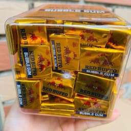Hộp khoảng 200 cái kẹo cao su nhân bò húc thơm ngon hấp dẫn 4