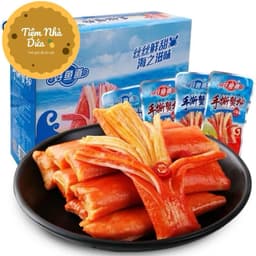 Sỉ (hộp x 20c) Thanh cua tẩm 4 vị, thanh cua ăn liền tẩm vị siêu ngon, thanh cua cay tứ xuyên thơm ngon hấp dẫn Food 1