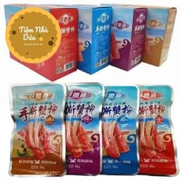 Sỉ (hộp x 20c) Thanh cua tẩm 4 vị, thanh cua ăn liền tẩm vị siêu ngon, thanh cua cay tứ xuyên thơm ngon hấp dẫn Food 4