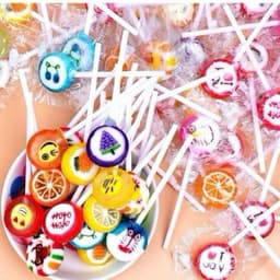 sỉ bịch kẹo mút nhí trái cây, kẹo mút mini nhiều hình trái cây siêu ngon cho bé gói 300 gam 3