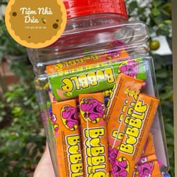 Lọ 100c Kẹo Gum Cao Su Vị Trái Cây Kèm Hình Xăm Ngọt Ngọt Ngon Ngon Candy Candy Ăn Vặt Snack Food 5