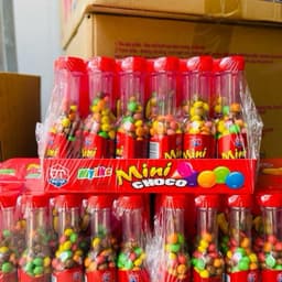 Lốc 30 chai kẹo Mini choco ăn ngon, giá rẻ siêu ngon cho bé, kẹo socola chai mini siêu hot 2