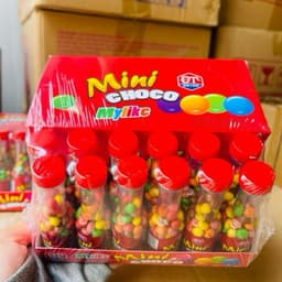 Lốc 30 chai kẹo Mini choco ăn ngon, giá rẻ siêu ngon cho bé, kẹo socola chai mini siêu hot 5