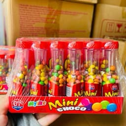 Lốc 30 chai kẹo Mini choco ăn ngon, giá rẻ siêu ngon cho bé, kẹo socola chai mini siêu hot 4