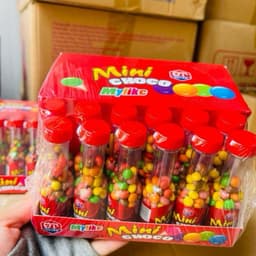 Lốc 30 chai kẹo Mini choco ăn ngon, giá rẻ siêu ngon cho bé, kẹo socola chai mini siêu hot 3