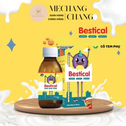 [CHÍNH HÃNG - DATE 2028] Canxi sinh học dạng nước Bestical bổ sung Canxi và vitamin d3k2 vị dâu chai 120m 5