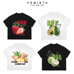 Áo thun BOXY Local Brand VEQISTU "Thay lời trái nói" Áo Thun Boxy Form Rộng Unisex Nam Nữ  250Gsm Cotton 1