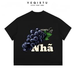 Áo thun BOXY Local Brand VEQISTU "Trái  Tính" Áo Thun Boxy Form Rộng Unisex Nam Nữ Tay Ngắn  250Gsm Cotton 7