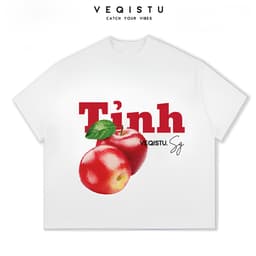 Áo thun BOXY Local Brand VEQISTU "Trái  Tính" Áo Thun Boxy Form Rộng Unisex Nam Nữ Tay Ngắn  250Gsm Cotton 2