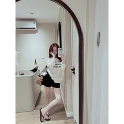•Cinder Studio•Áo Full Giấy Trắng Chữ Dài Tay Khanh Le QC 3