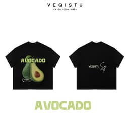 Áo thun BOXY Local Brand VEQISTU "Trái cây mùa hè" Áo Thun Boxy Form Rộng Unisex Nam Nữ  250Gsm Cotton 2