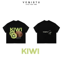 Áo thun BOXY Local Brand VEQISTU "Trái cây mùa hè" Áo Thun Boxy Form Rộng Unisex Nam Nữ  250Gsm Cotton 6