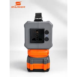 Thân Đế Chuyển Đổi Nguồn Điện STARKER SK-X20-CNG5200, Công Suất 200W, Tích Hợp Đèn, Có Ổ Cắm,Cổng USB & Type C 4
