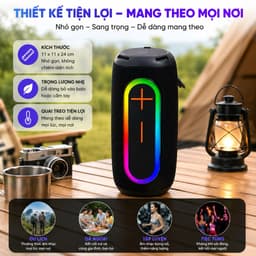 Loa Bluetooth P10-Pro 20W IPX5 Bass Mạnh - Loa Không Dây Pin 2000-4000mAh, USB/AUX/TF 3