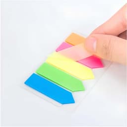 Giấy phân trang nhựa 5 màu UniT F03 - Đánh dấu trang, note trình ký nilon 5 màu 4