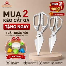 Kéo Cắt Xương Gà Chuyên Dụng – Thép Không Gỉ, Lực Cắt Mạnh, Đa Năng Nhà Bếp 2