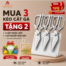 Kéo Cắt Xương Gà Chuyên Dụng – Thép Không Gỉ, Lực Cắt Mạnh, Đa Năng Nhà Bếp 3