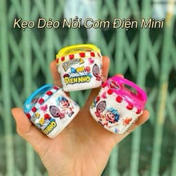 giá sỉ khay 20 chiếc Kẹo Dẻo Nồi Cơm Điện 16Gram Siêu dễ thương cho bé 3