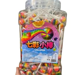 Sỉ lọ 200 que kẹo mút nhí cầu vồng siêu ngon cho bé Snack Candy Chua Ăn Vặt 1