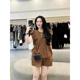 Set Bộ Đũi tơ cánh tiên Size 45-95kg Đồ Bộ Mặc Nhà Chất liệu tơ mềm mát Phù hợp cho người từ 45-95kg 3