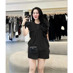Set Bộ Đũi tơ cánh tiên Size 45-95kg Đồ Bộ Mặc Nhà Chất liệu tơ mềm mát Phù hợp cho người từ 45-95kg 2