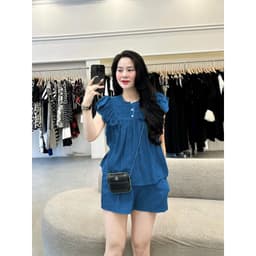 Set Bộ Đũi tơ cánh tiên Size 45-95kg Đồ Bộ Mặc Nhà Chất liệu tơ mềm mát Phù hợp cho người từ 45-95kg 4
