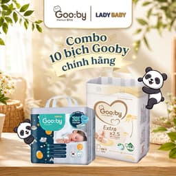 [ Kèm quà ] Combo 10 bịch Tã/bỉm Gooby siêu mỏng, thấm hút, đủ size NB,S,M,L,XL,XXL,XXXL 1