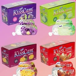 Hộp 20c Kẹo Ngậm Trái Cây Không Đường Hộp Sắt Kiss Cam Hộp Thiếc 12gr 1