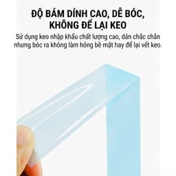 Băng keo PET Băng keo màu xanh siêu dính cố định tủ lạnh & đồ gia dụng, chịu nhiệt - Khổ tùy chỉnh dài(Cuộn 50M) 6