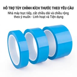 Băng keo PET Băng keo màu xanh siêu dính cố định tủ lạnh & đồ gia dụng, chịu nhiệt - Khổ tùy chỉnh dài(Cuộn 50M) 2