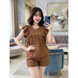Set Bộ Đũi tơ cánh tiên Size 45-95kg Đồ Bộ Mặc Nhà Chất liệu tơ mềm mát Phù hợp cho người từ 45-95kg 9